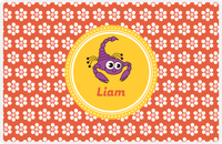 Thumbnail for Personalized Bugs Placemat XI - Orange Background - Scorpion -  View