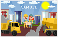 Thumbnail for Personalized Builder Tools Placemat XV - Construction Foreman I -  View
