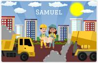 Thumbnail for Personalized Builder Tools Placemat XV - Construction Foreman IV -  View