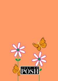 Thumbnail for Personalized Butterfly Journal V - Orange Background - Orange Butterflies - Back View