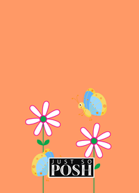 Thumbnail for Personalized Butterfly Journal V - Orange Background - Blue Butterflies II - Back View