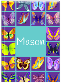 Thumbnail for Personalized Butterfly Journal VII - Teal Background - Front View