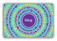 Thumbnail for Personalized Butterflies Canvas Wrap & Photo Print VI - Teal Background - Front View