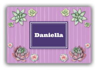 Thumbnail for Personalized Cactus / Succulent Canvas Wrap & Photo Print I - Watercolor - Rectangle Nameplate - Front View