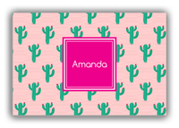 Thumbnail for Personalized Cactus / Succulent Canvas Wrap & Photo Print IX - Cactus Pattern V - Front View