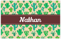 Thumbnail for Personalized Cactus / Succulent Placemat III - Ribbon Nameplate -  View