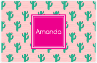 Thumbnail for Personalized Cactus / Succulent Placemat IX - Cactus Pattern V -  View