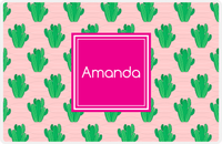 Thumbnail for Personalized Cactus / Succulent Placemat IX - Cactus Pattern VI -  View