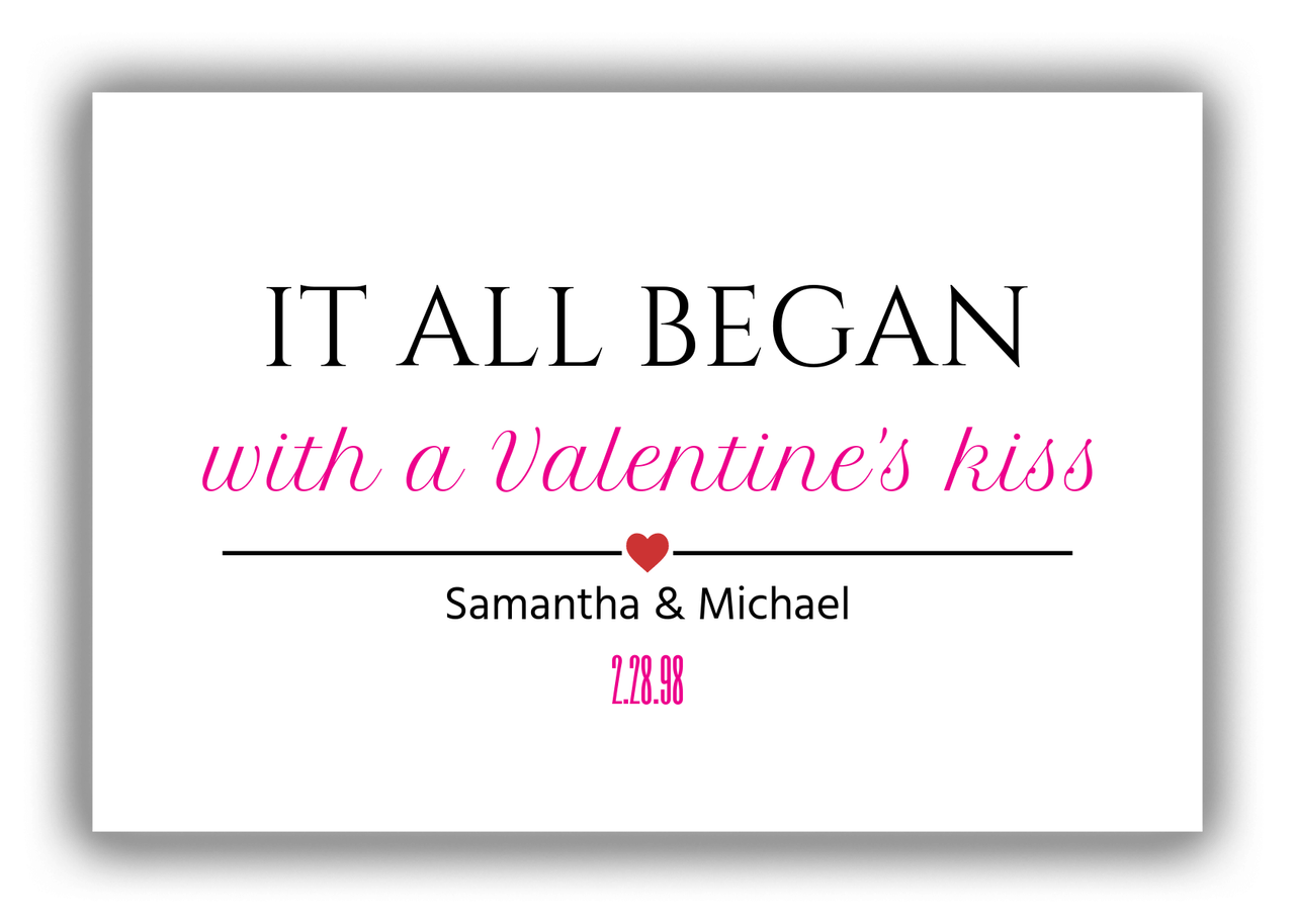 Personalized Canvas Wrap & Photo Print - It All Began - White Background - Front View