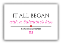 Thumbnail for Personalized Canvas Wrap & Photo Print - It All Began - White Background - Front View