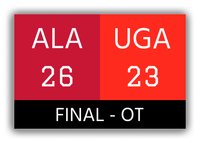 Thumbnail for Personalized Canvas Wrap & Photo Print - Sports Scoreboard - Crimson vs Red - Front View
