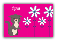 Thumbnail for Personalized Cats Canvas Wrap & Photo Print X - Pink Background - Cat V - Front View
