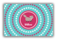 Thumbnail for Personalized Cats Canvas Wrap & Photo Print XV - Teal Background - Cat III - Front View