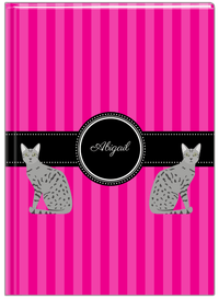 Thumbnail for Personalized Cats Journal II - Pink Background - Cat III - Front View