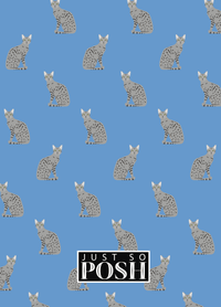 Thumbnail for Personalized Cats Journal VI - Blue Background - Cat III - Back View
