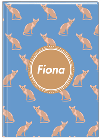 Thumbnail for Personalized Cats Journal VI - Blue Background - Cat IV - Front View