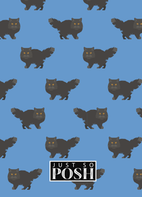 Thumbnail for Personalized Cats Journal VI - Blue Background - Cat VI - Back View