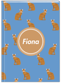 Thumbnail for Personalized Cats Journal VI - Blue Background - Cat VIII - Front View