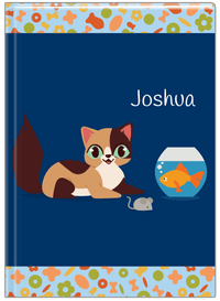 Thumbnail for Personalized Cats Journal VII - Blue Background - Cat I - Front View