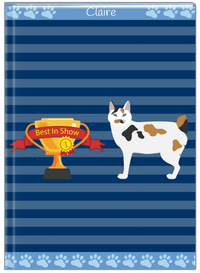 Thumbnail for Personalized Cats Journal VIII - Blue Background - Cat I - Front View