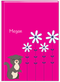Thumbnail for Personalized Cats Journal X - Pink Background - Cat V - Front View