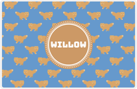 Thumbnail for Personalized Cats Placemat VI - Blue Background - Cat II -  View