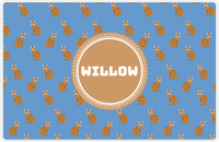 Thumbnail for Personalized Cats Placemat VI - Blue Background - Cat VIII -  View