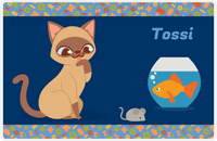 Thumbnail for Personalized Cats Placemat VII - Fish Bowl - Cat VIII -  View