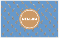 Thumbnail for Personalized Cats Placemat VI - Blue Background - Cat III -  View