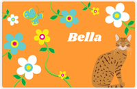 Thumbnail for Personalized Cats Placemat IX - Flower Feline - Cat VIII -  View