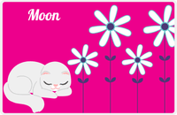 Thumbnail for Personalized Cats Placemat X - Pink Background - Cat VI -  View