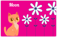 Thumbnail for Personalized Cats Placemat X - Pink Background - Cat VII -  View