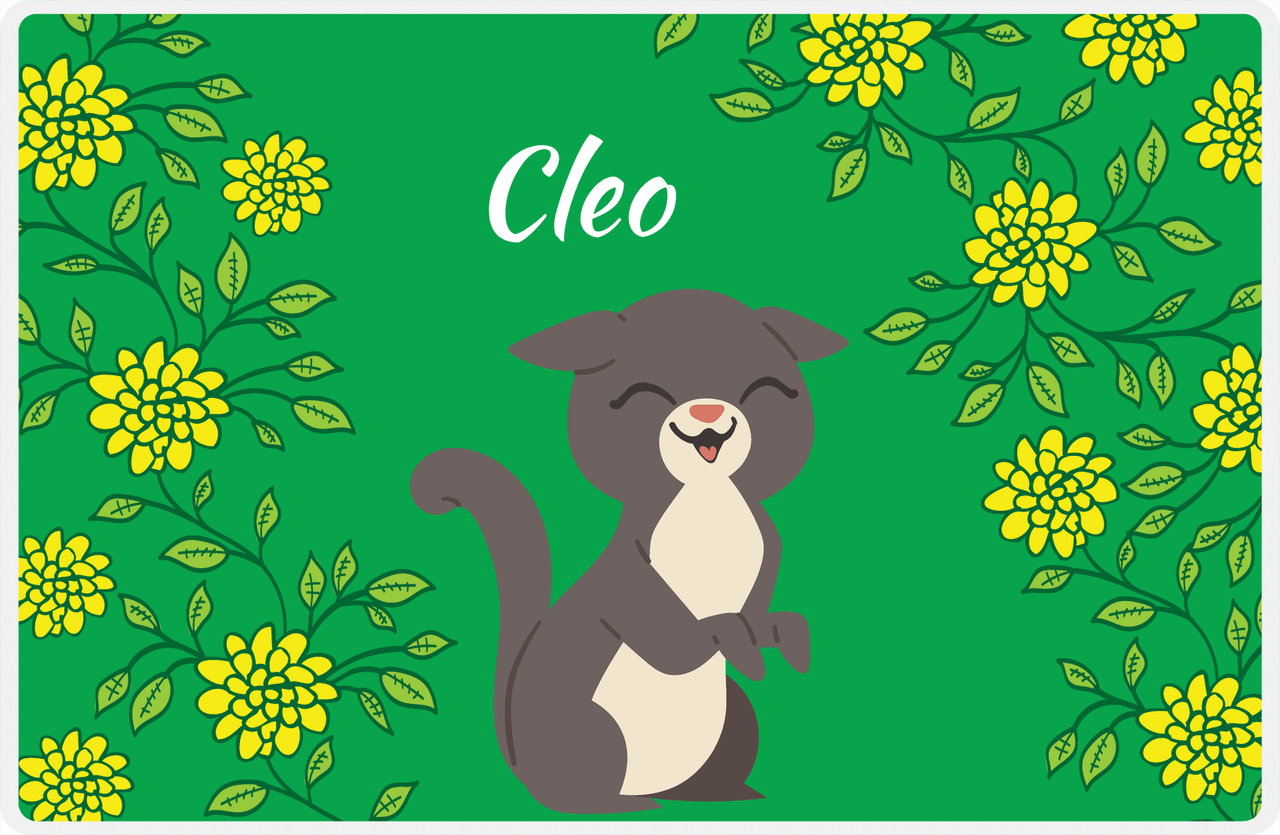 Personalized Cats Placemat XI - Kitten Mums - Cat V -  View