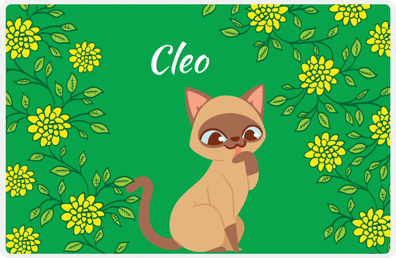 Personalized Cats Placemat XI - Kitten Mums - Cat VIII -  View