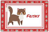 Thumbnail for Personalized Cats Placemat XIV - Toy Border - Cat II -  View