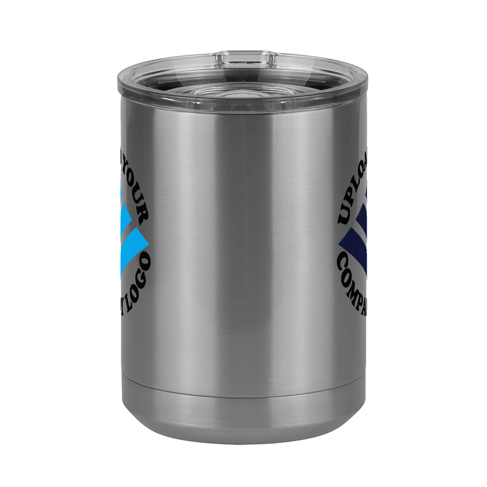 Personalized Coffee Mug Tumbler with Handle (15 oz) - Upload Your Logo - Front View