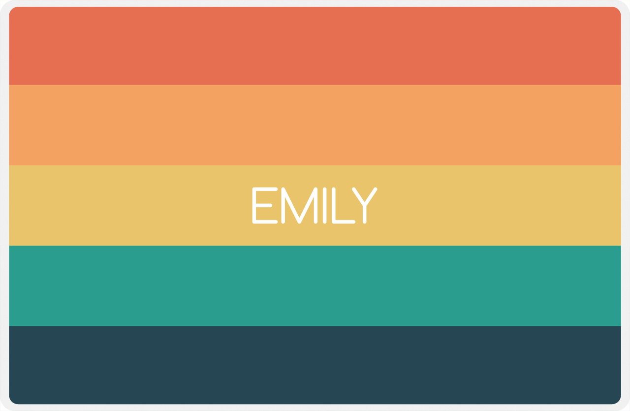 Personalized Color Block Placemat -  View