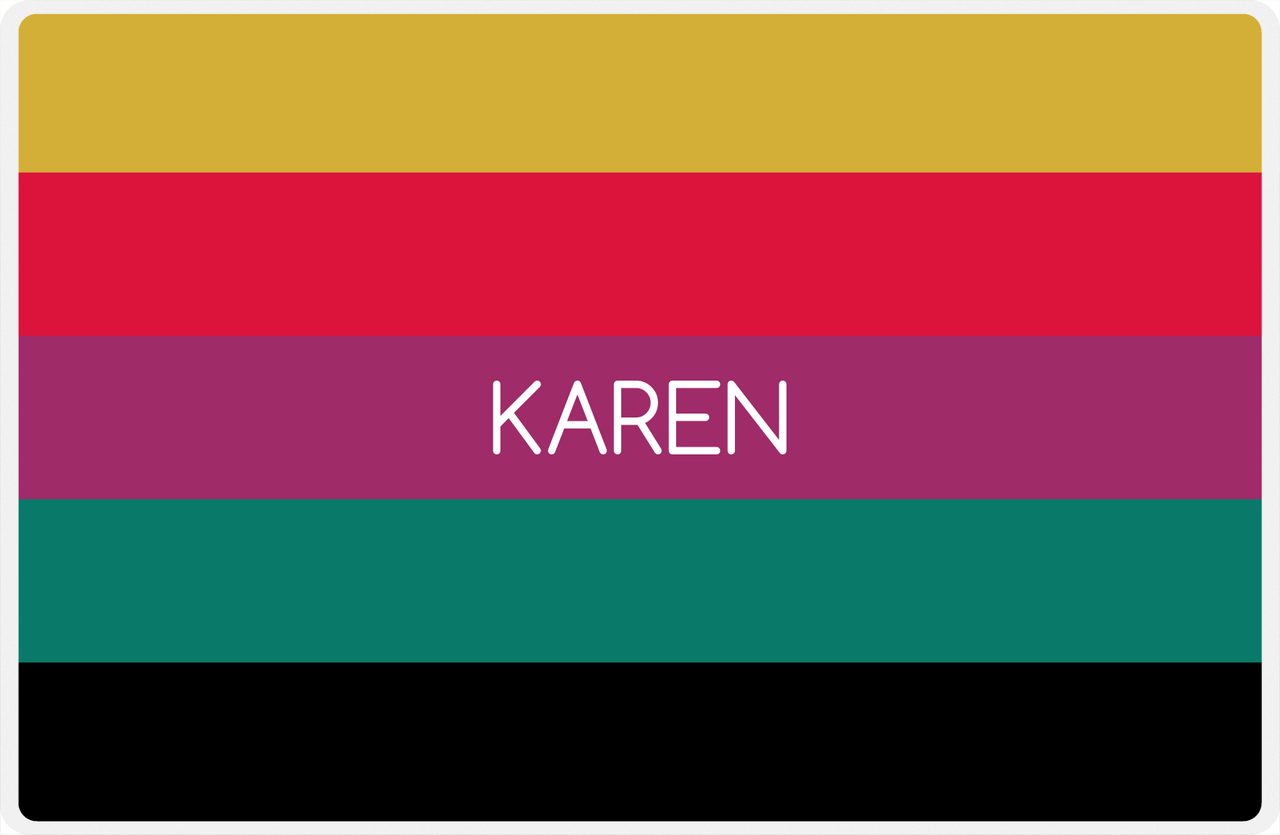 Personalized Color Block Placemat -  View