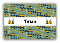 Thumbnail for Personalized Construction Truck Canvas Wrap & Photo Print II - Patina Background - Truck II - Front View