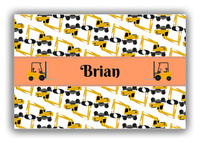 Thumbnail for Personalized Construction Truck Canvas Wrap & Photo Print II - White Background - Truck II - Front View