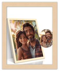 Thumbnail for Custom Cartoon Style Poster Prints - Turn Your Photos into Personalized Wall Art for Family, Pet, Wedding Pictures, Unique Poster Gifts for Birthday, Dog Lovers, Keepsake Home Decor, Special Photo Art - Front View