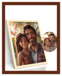 Thumbnail for Custom Cartoon Style Poster Prints - Turn Your Photos into Personalized Wall Art for Family, Pet, Wedding Pictures, Unique Poster Gifts for Birthday, Dog Lovers, Keepsake Home Decor, Special Photo Art - Front View