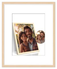 Thumbnail for Custom Cartoon Style Poster Prints - Turn Your Photos into Personalized Wall Art for Family, Pet, Wedding Pictures, Unique Poster Gifts for Birthday, Dog Lovers, Keepsake Home Decor, Special Photo Art - Front View