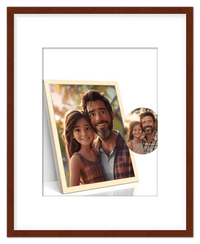 Thumbnail for Custom Cartoon Style Poster Prints - Turn Your Photos into Personalized Wall Art for Family, Pet, Wedding Pictures, Unique Poster Gifts for Birthday, Dog Lovers, Keepsake Home Decor, Special Photo Art - Front View