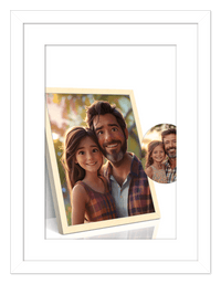 Thumbnail for Custom Cartoon Style Poster Prints - Turn Your Photos into Personalized Wall Art for Family, Pet, Wedding Pictures, Unique Poster Gifts for Birthday, Dog Lovers, Keepsake Home Decor, Special Photo Art - Front View