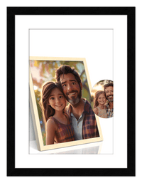 Thumbnail for Custom Cartoon Style Poster Prints - Turn Your Photos into Personalized Wall Art for Family, Pet, Wedding Pictures, Unique Poster Gifts for Birthday, Dog Lovers, Keepsake Home Decor, Special Photo Art - Front View