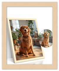 Thumbnail for Custom Cartoon Style Poster Prints - Turn Your Photos into Personalized Wall Art for Family, Pet, Wedding Pictures, Unique Poster Gifts for Birthday, Dog Lovers, Keepsake Home Decor, Special Photo Art - Front View