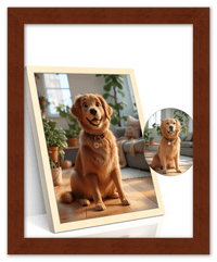 Thumbnail for Custom Cartoon Style Poster Prints - Turn Your Photos into Personalized Wall Art for Family, Pet, Wedding Pictures, Unique Poster Gifts for Birthday, Dog Lovers, Keepsake Home Decor, Special Photo Art - Front View