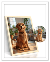 Thumbnail for Custom Cartoon Style Poster Prints - Turn Your Photos into Personalized Wall Art for Family, Pet, Wedding Pictures, Unique Poster Gifts for Birthday, Dog Lovers, Keepsake Home Decor, Special Photo Art - Front View