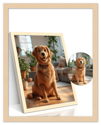 Thumbnail for Custom Cartoon Style Poster Prints - Turn Your Photos into Personalized Wall Art for Family, Pet, Wedding Pictures, Unique Poster Gifts for Birthday, Dog Lovers, Keepsake Home Decor, Special Photo Art - Front View